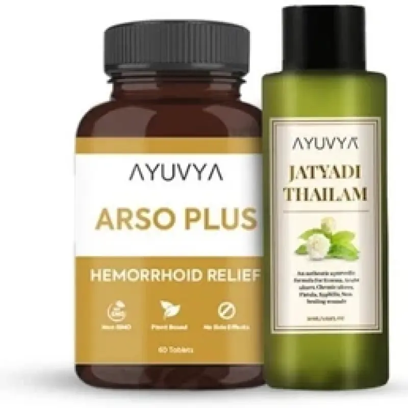 Ayuvya|Piles Relief Kit|50ml & 60 Tablets