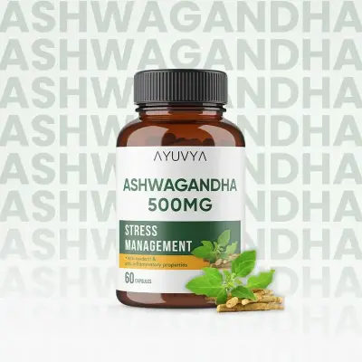 Ayuvya|ASHWAGANDHA CAPSULES|500mg|60 Capsules
