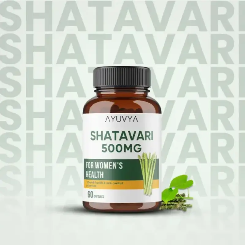 Ayuvya| SHATAVARI CAPSULES|500MG| 60 Capsules