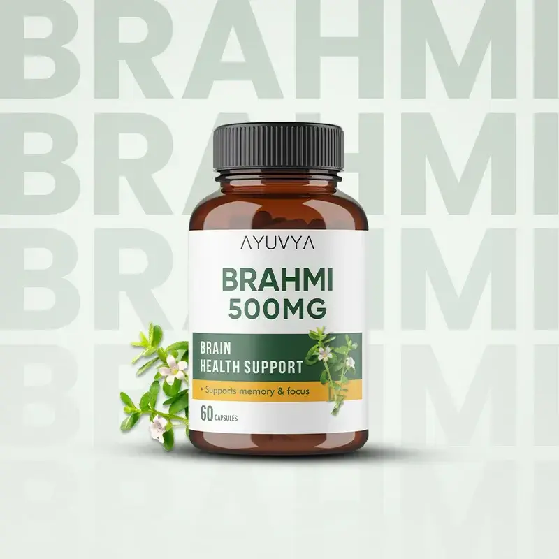 Ayuvya|BRAHMI CAPSULES|500MG|60 Capsules