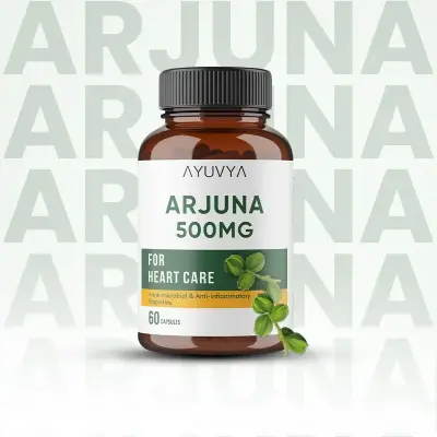 Ayuvya|ARJUNA CAPSULES|500 MG|60 Capsules
