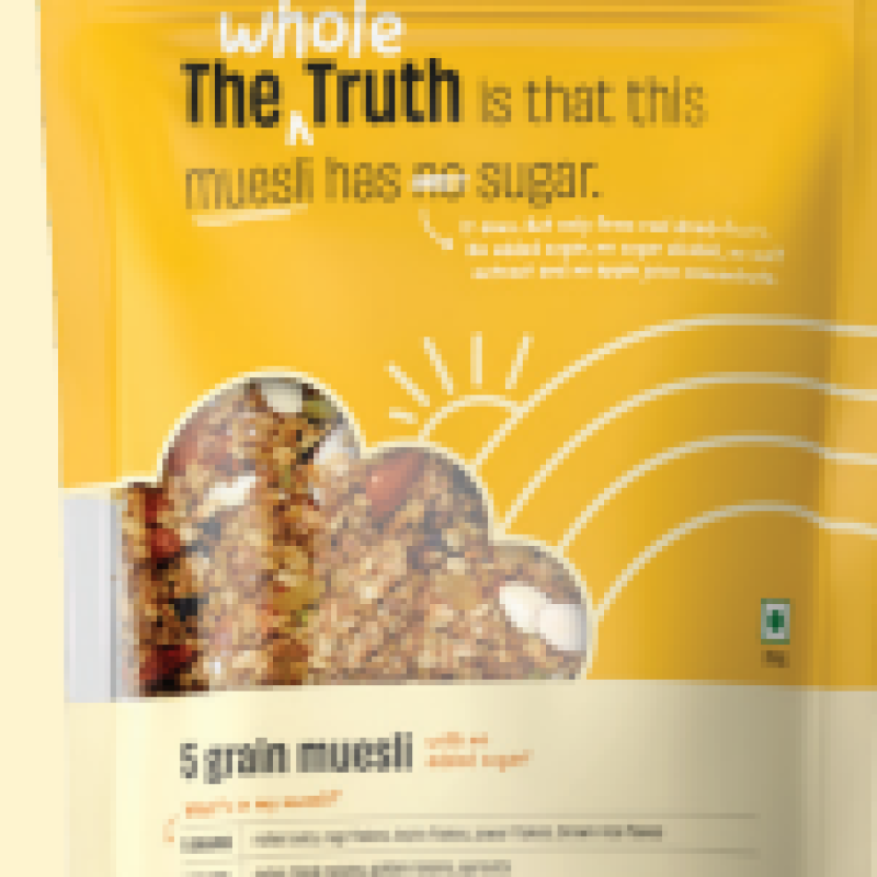 5 Grain Mix - No Added Sugar, No Preservatives | Blend of Oats, Jowar, Ragi, Brown Rice & Moong Dal | Perfect for Porridge, Cheela & Upma