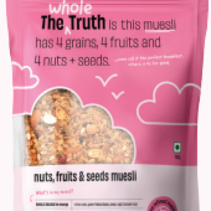Nuts, Fruits & Seeds Mix - No Added Sugar, No Salt | Power Snack of Almonds, Walnuts, Raisins, Pumpkin Seeds & More