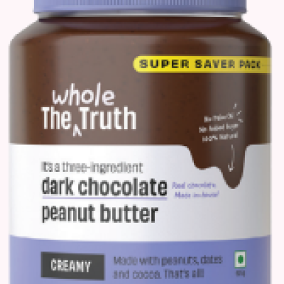 Dark Chocolate Creamy Peanut Butter | No Refined Sugar | Rich Cocoa & Smooth Peanut Blend | Decadent & Healthy Spread