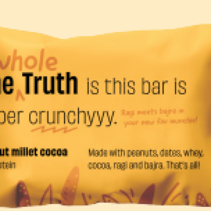 Peanut Millet Cocoa Protein Bar - Ancient Grain Energy | 15g Protein | Vegan | Zero Sugar