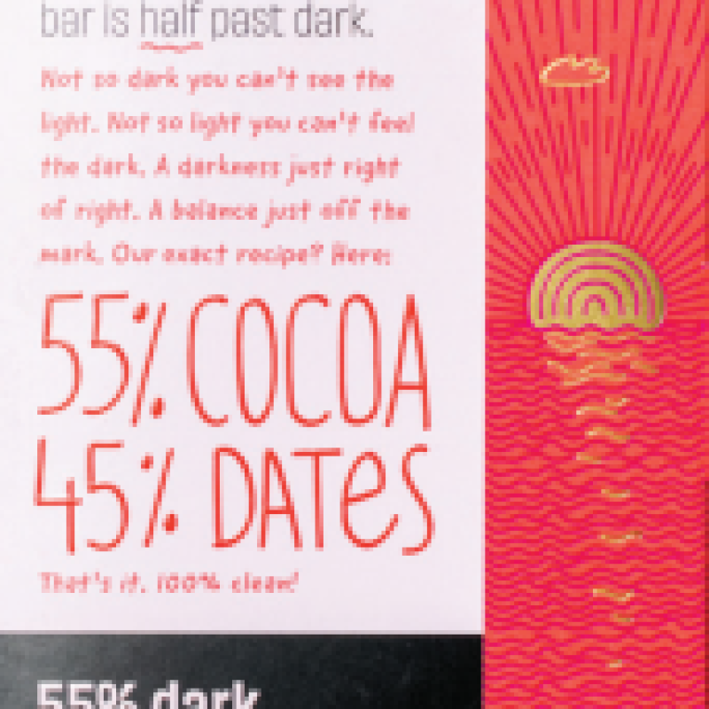 chocolate| The Whole Truth 55% Dark Chocolate – No Added Sugar